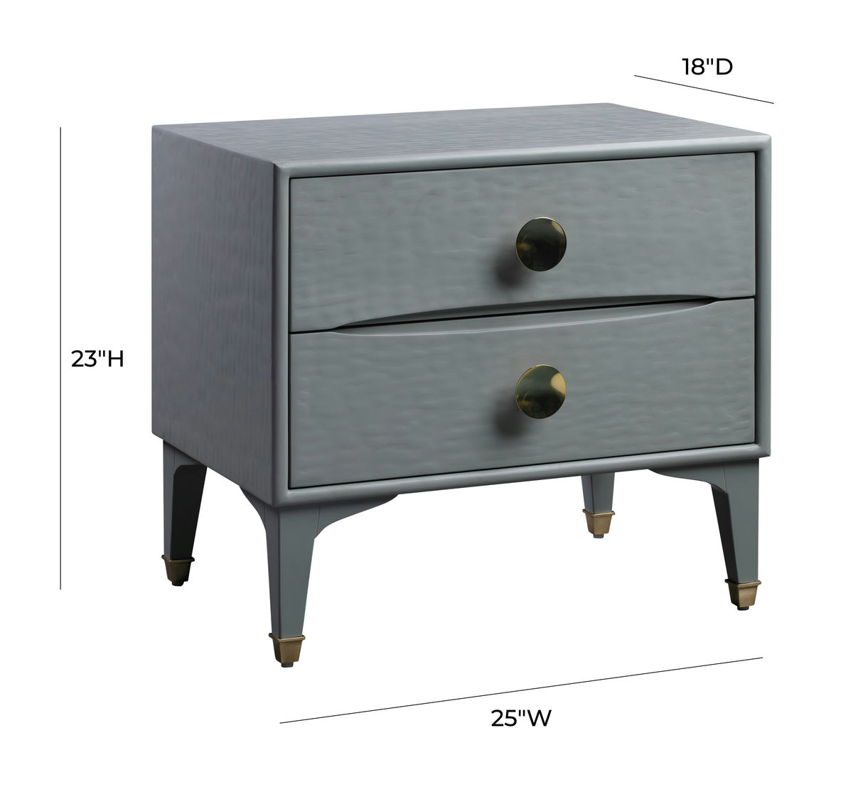 TOV Furniture Divine Grey Nightstand
