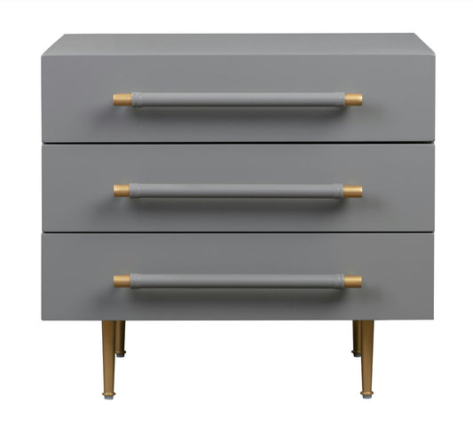 TOV Furniture Trident Grey Nightstand