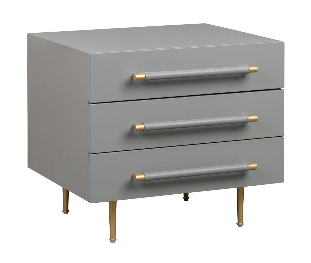 TOV Furniture Trident Grey Nightstand