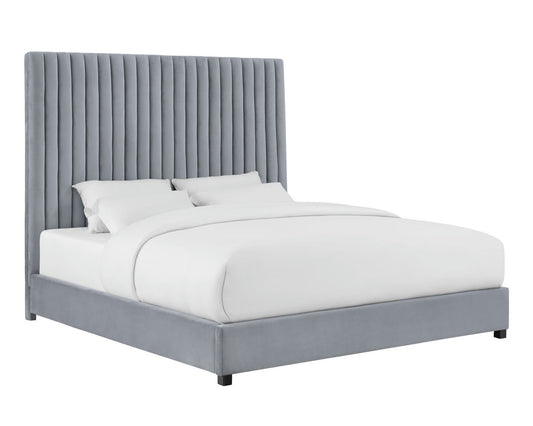 TOV Furniture Arabelle Grey Bed in Queen