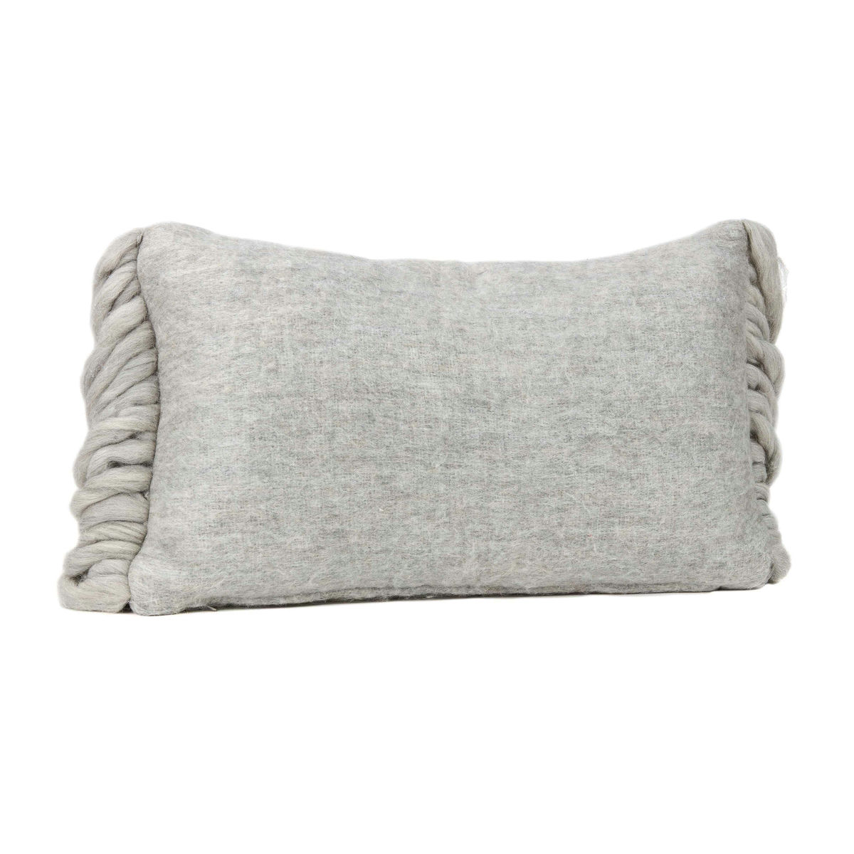 TOV Furniture Afrino Wool Grey Pillow