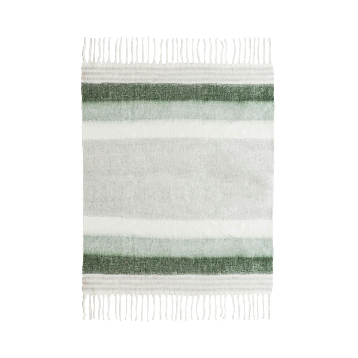 TOV Furniture Afrino Wool Green/White Throw