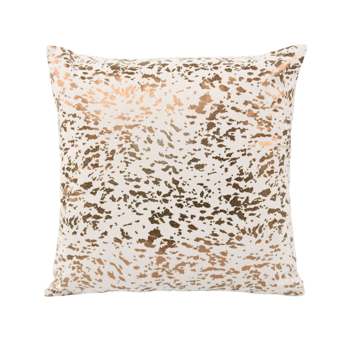 TOV Furniture Leather Speckled Gold Pillow