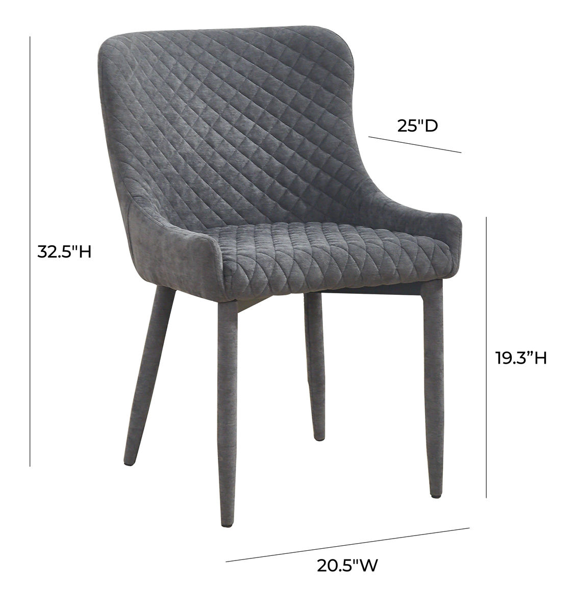 TOV Furniture Draco Grey Chair