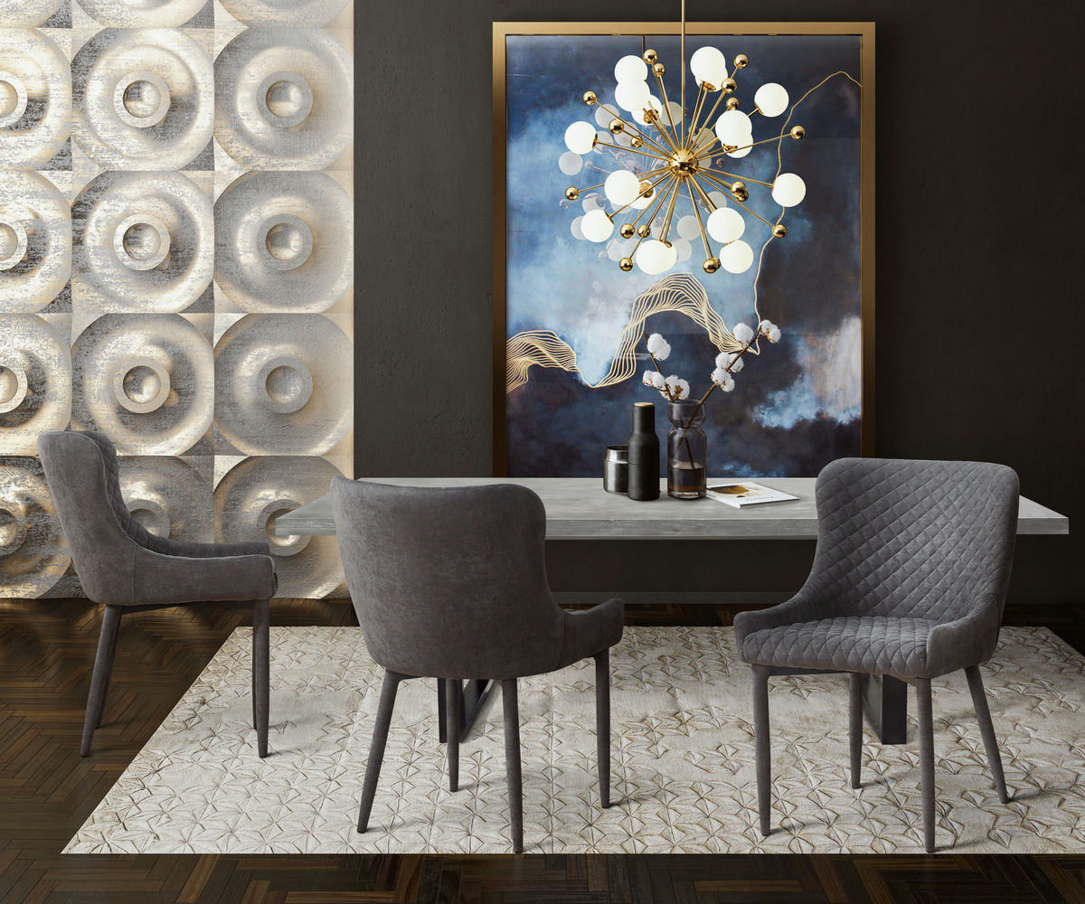 TOV Furniture Draco Grey Chair
