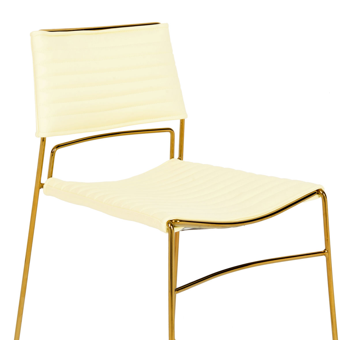 TOV Furniture Domani Cream Vegan Leather Chair (Set of 2)