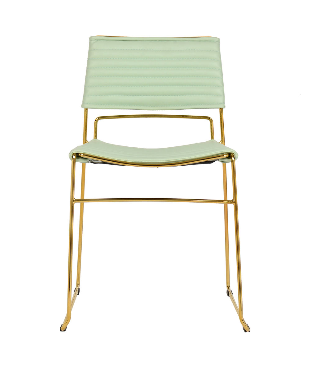 TOV Furniture Domani Mint Vegan Leather Chair (Set of 2)