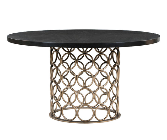 TOV Furniture Valentina Brass Round Dining Table