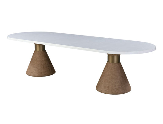 TOV Furniture Rishi Natural Rope Oval Table