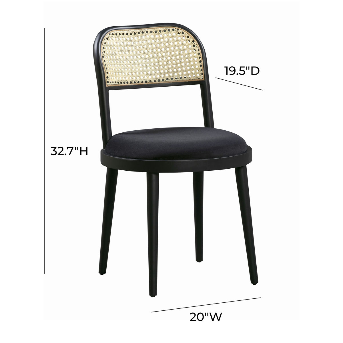 TOV Furniture Brava Cane Dining Chair
