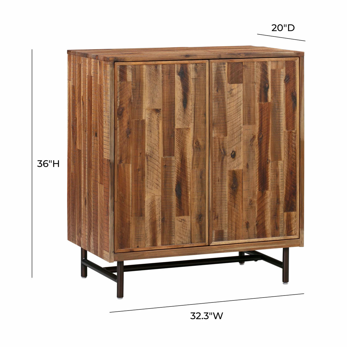 TOV Furniture Bushwick Wooden Bar Cabinet