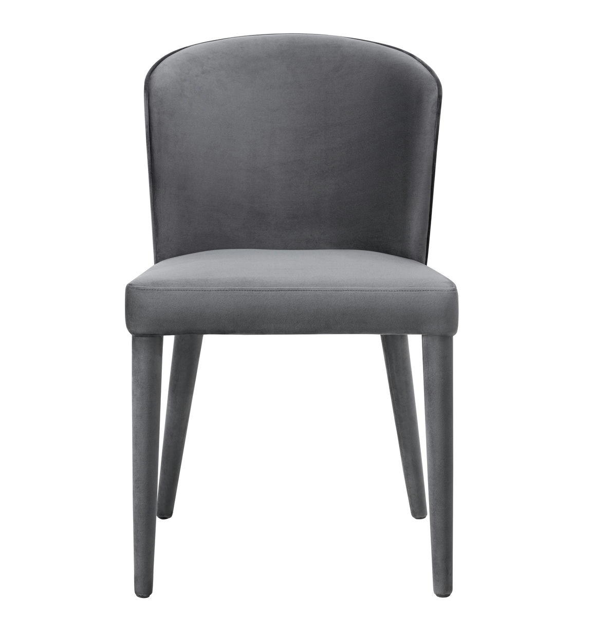 TOV Furniture Metropolitan Grey Velvet Chair