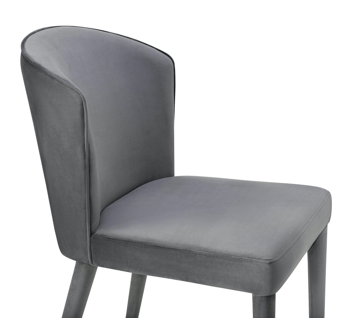 TOV Furniture Metropolitan Grey Velvet Chair