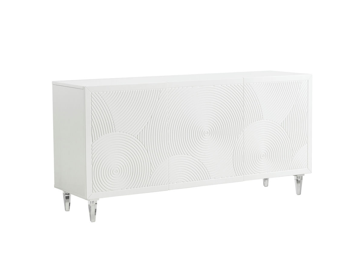 TOV Furniture Karma White Lacquer Buffet