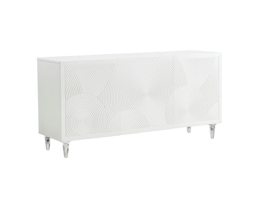 TOV Furniture Karma White Lacquer Buffet