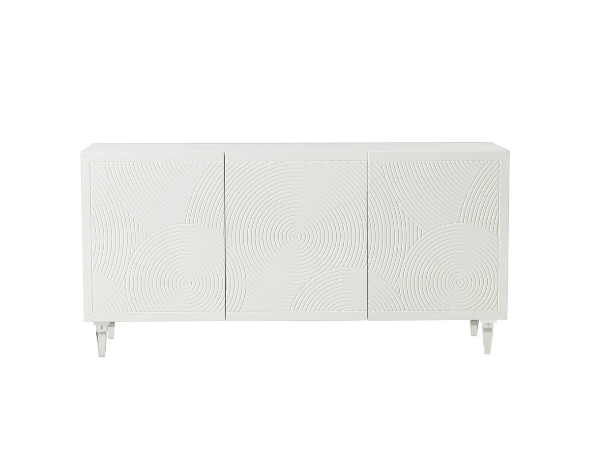 TOV Furniture Karma White Lacquer Buffet