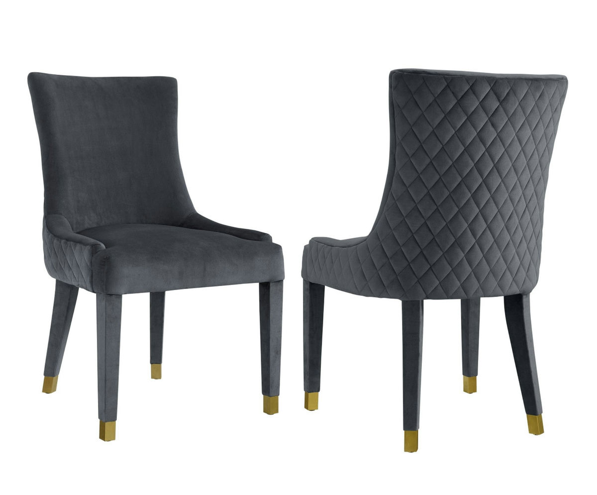 TOV Furniture Diamond Grey Dining Chair (Set of 2)