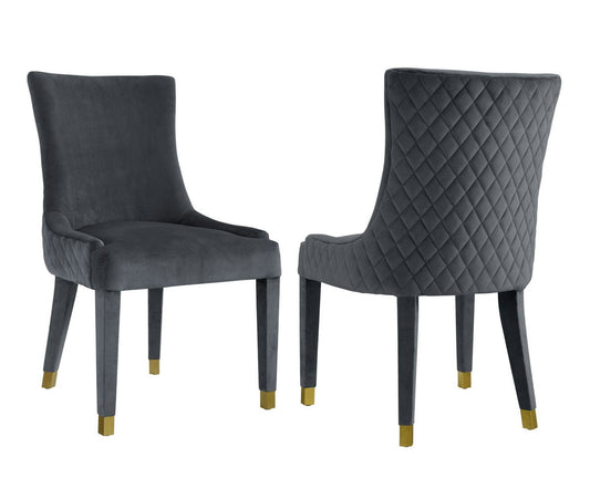 TOV Furniture Diamond Grey Dining Chair (Set of 2)