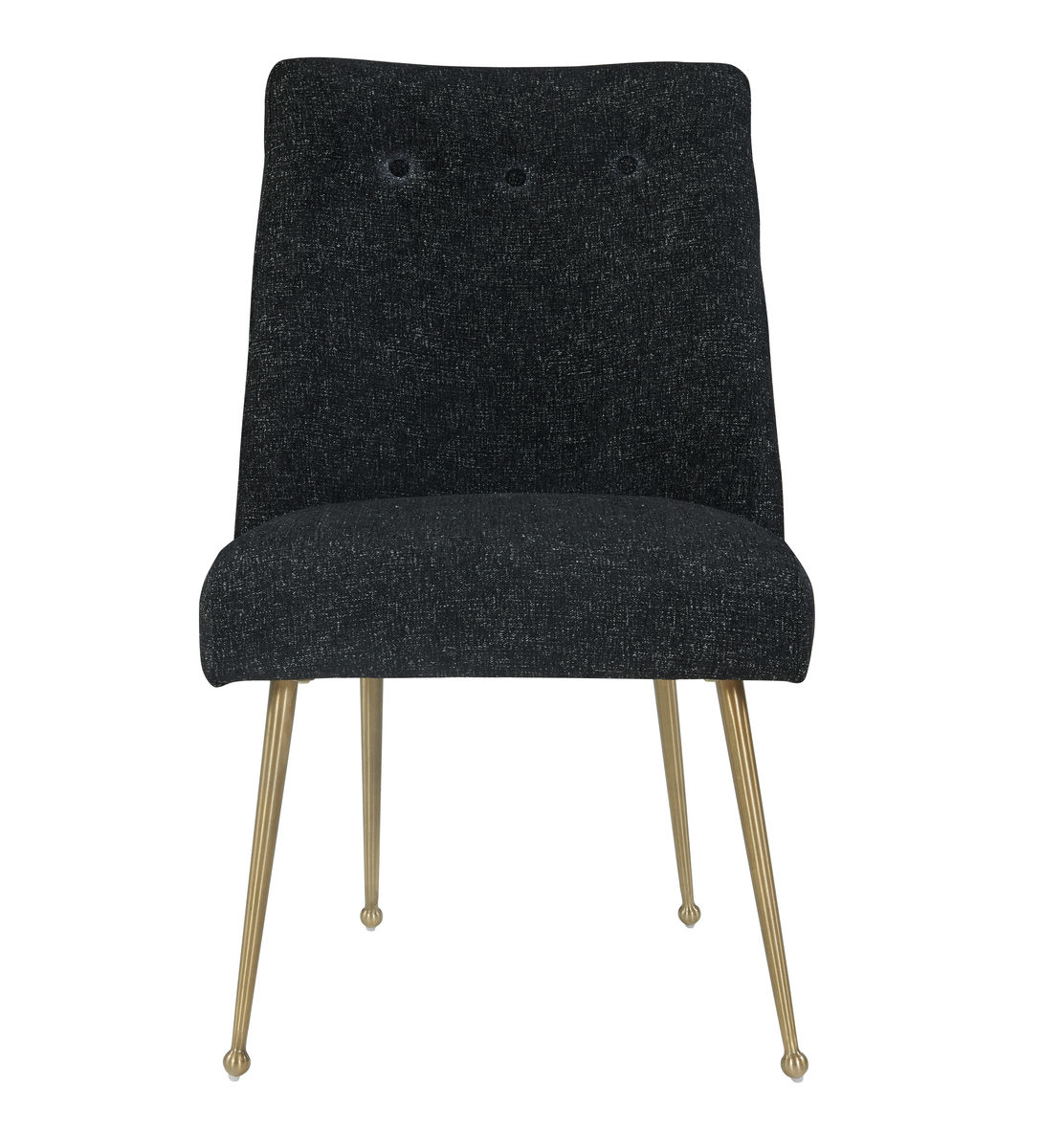 TOV Furniture Batik Black Textured Linen Dining Chair