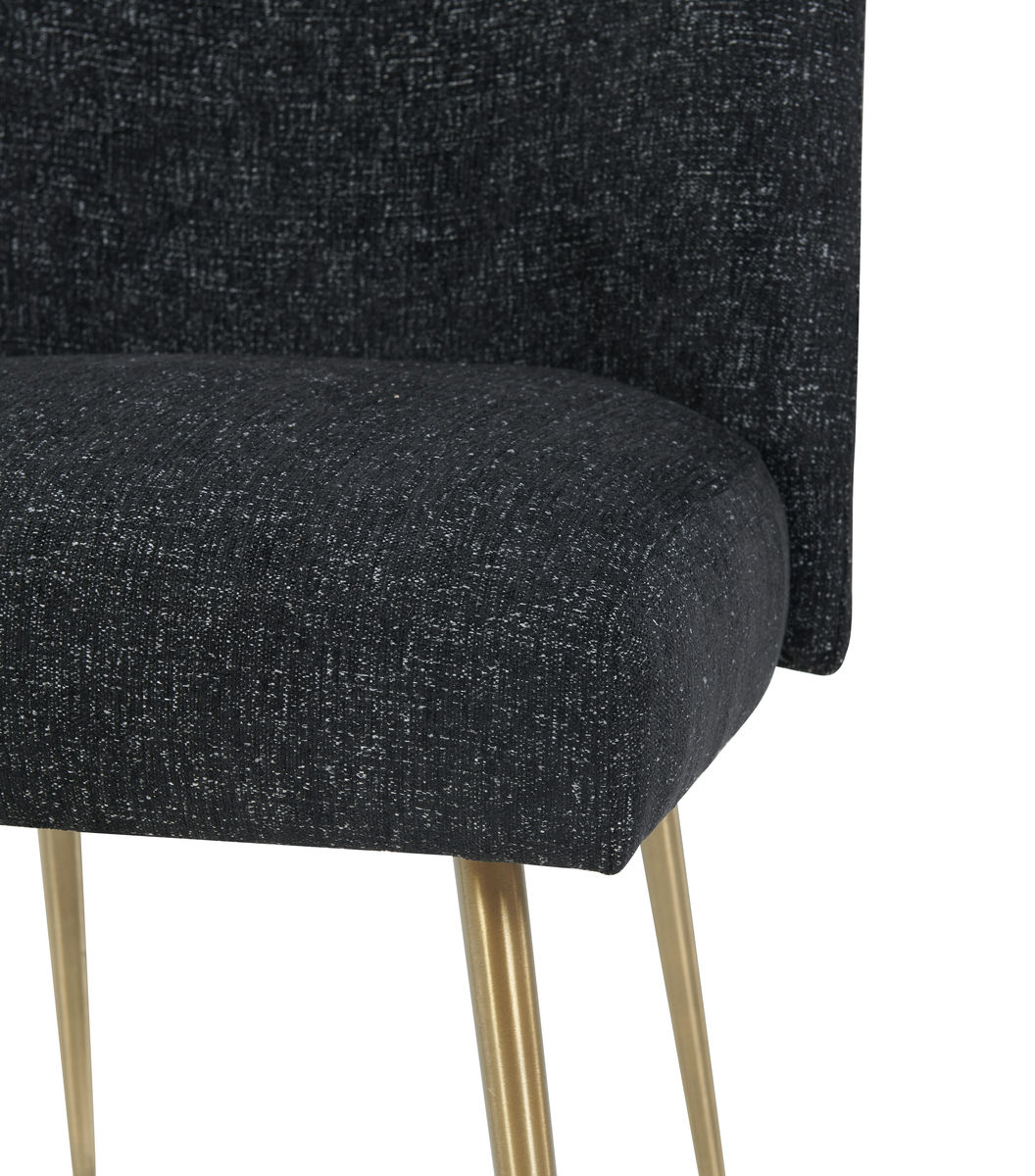 TOV Furniture Batik Black Textured Linen Dining Chair