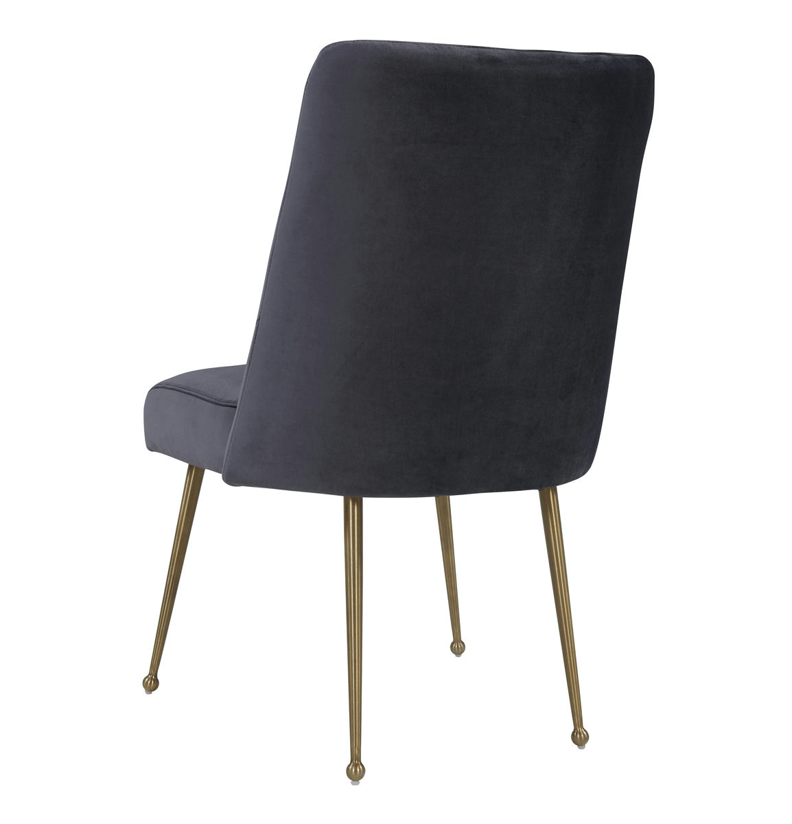 TOV Furniture Batik Grey Velvet Dining Chair