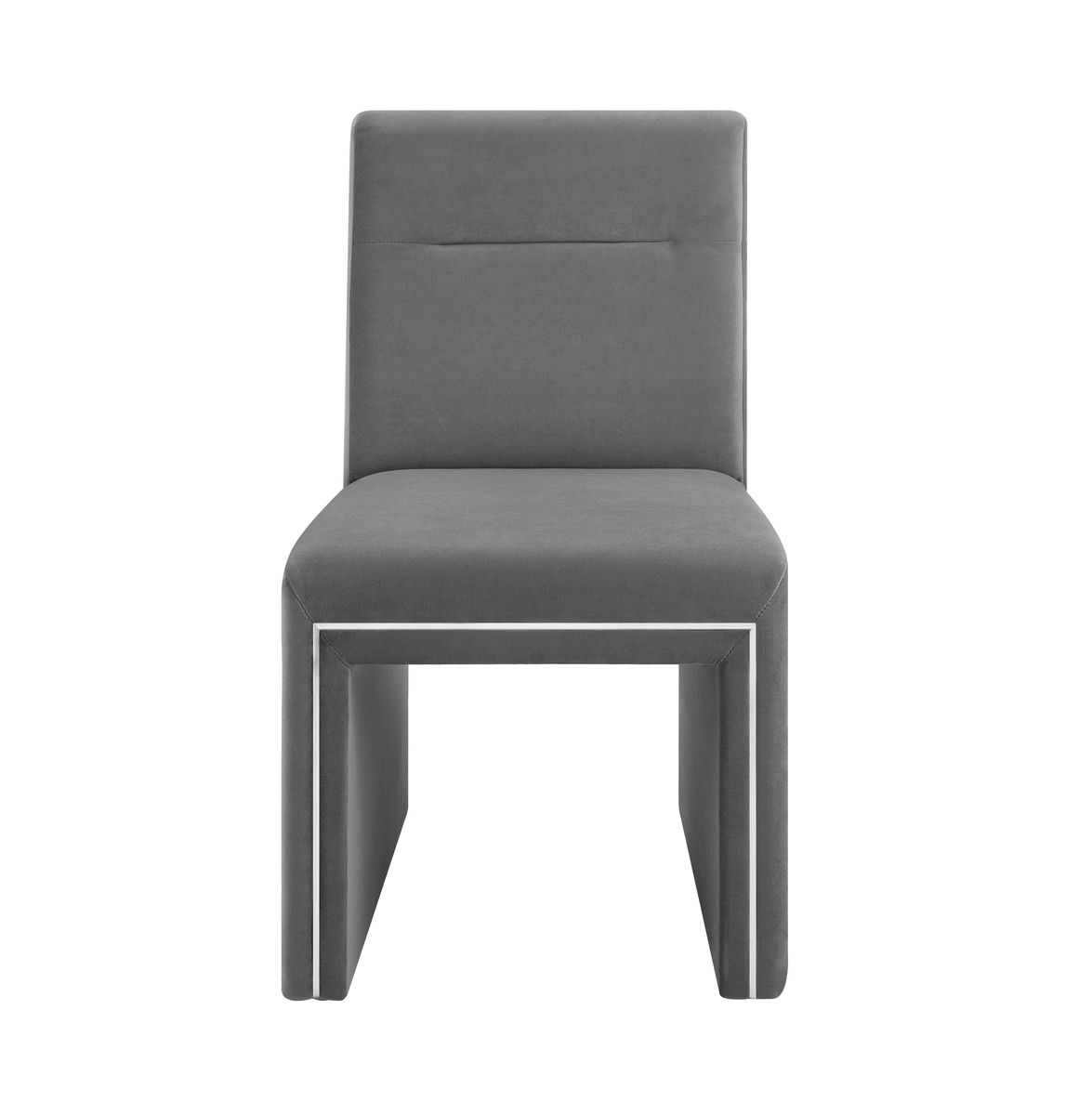 TOV Furniture Jaffa Grey Performance Velvet Dining Chair