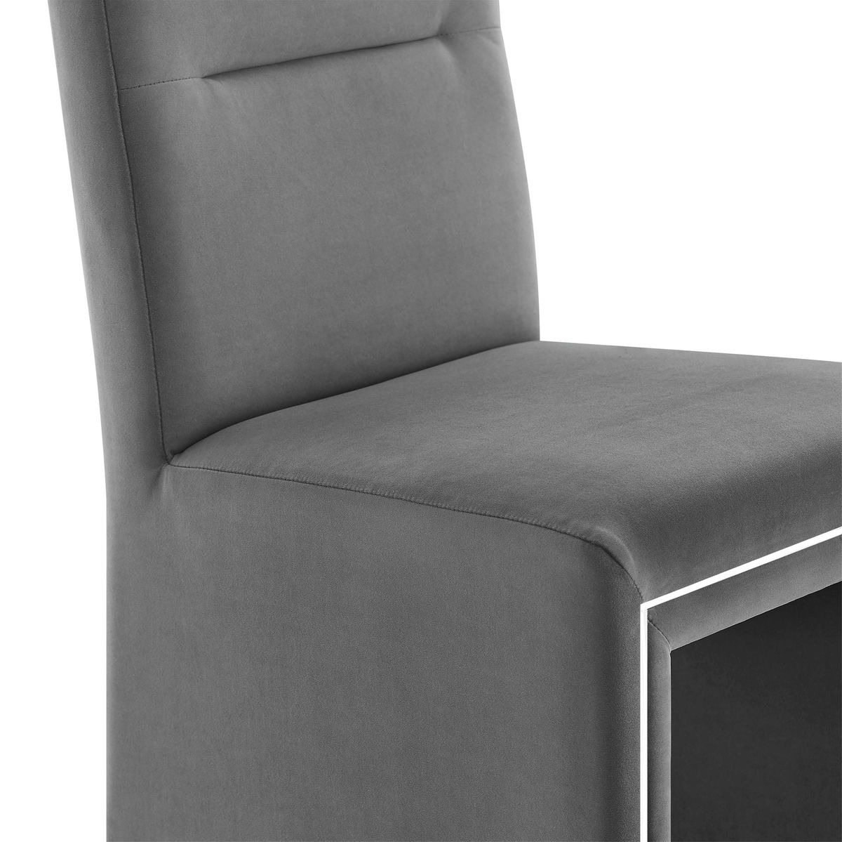 TOV Furniture Jaffa Grey Performance Velvet Dining Chair