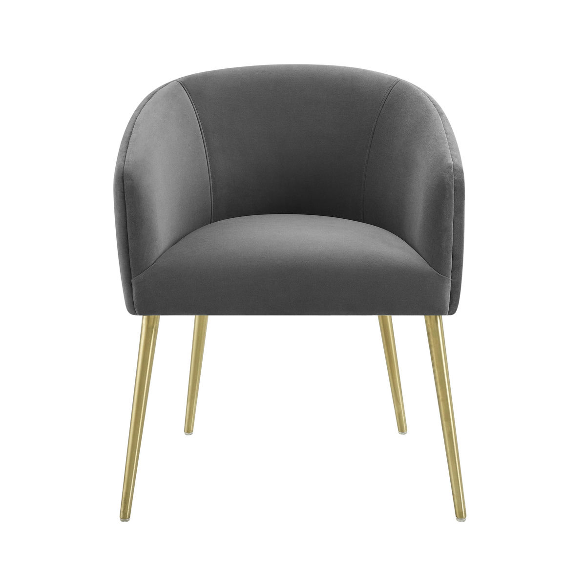 TOV Furniture Arya Performance Velvet Grey Dining Chair