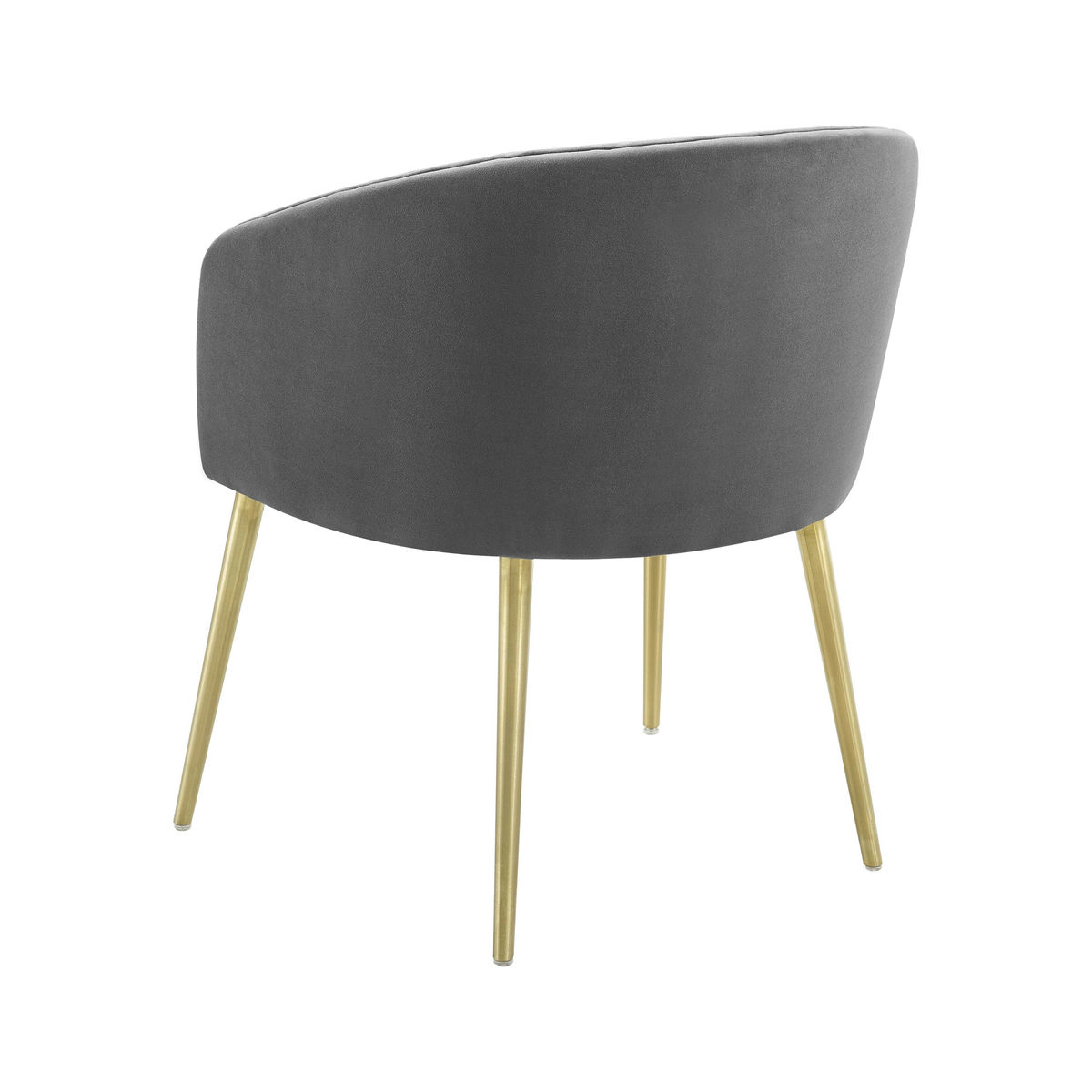 TOV Furniture Arya Performance Velvet Grey Dining Chair