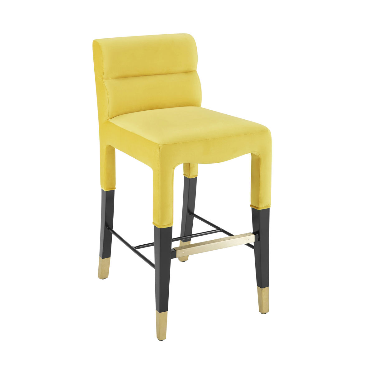 TOV Furniture Taylor Burnt Gold Velvet Counter Stool