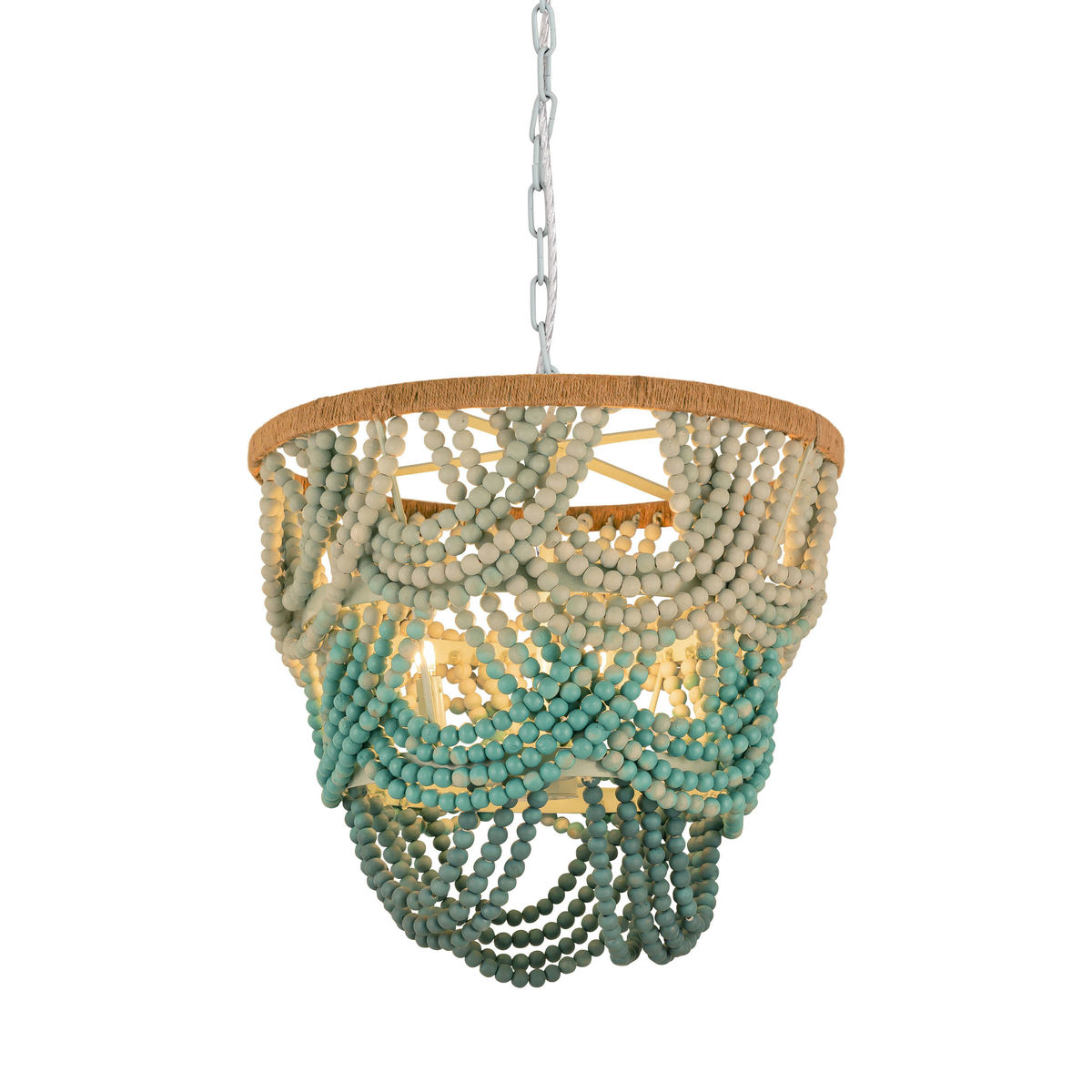 TOV Furniture Jade Beaded Chandelier