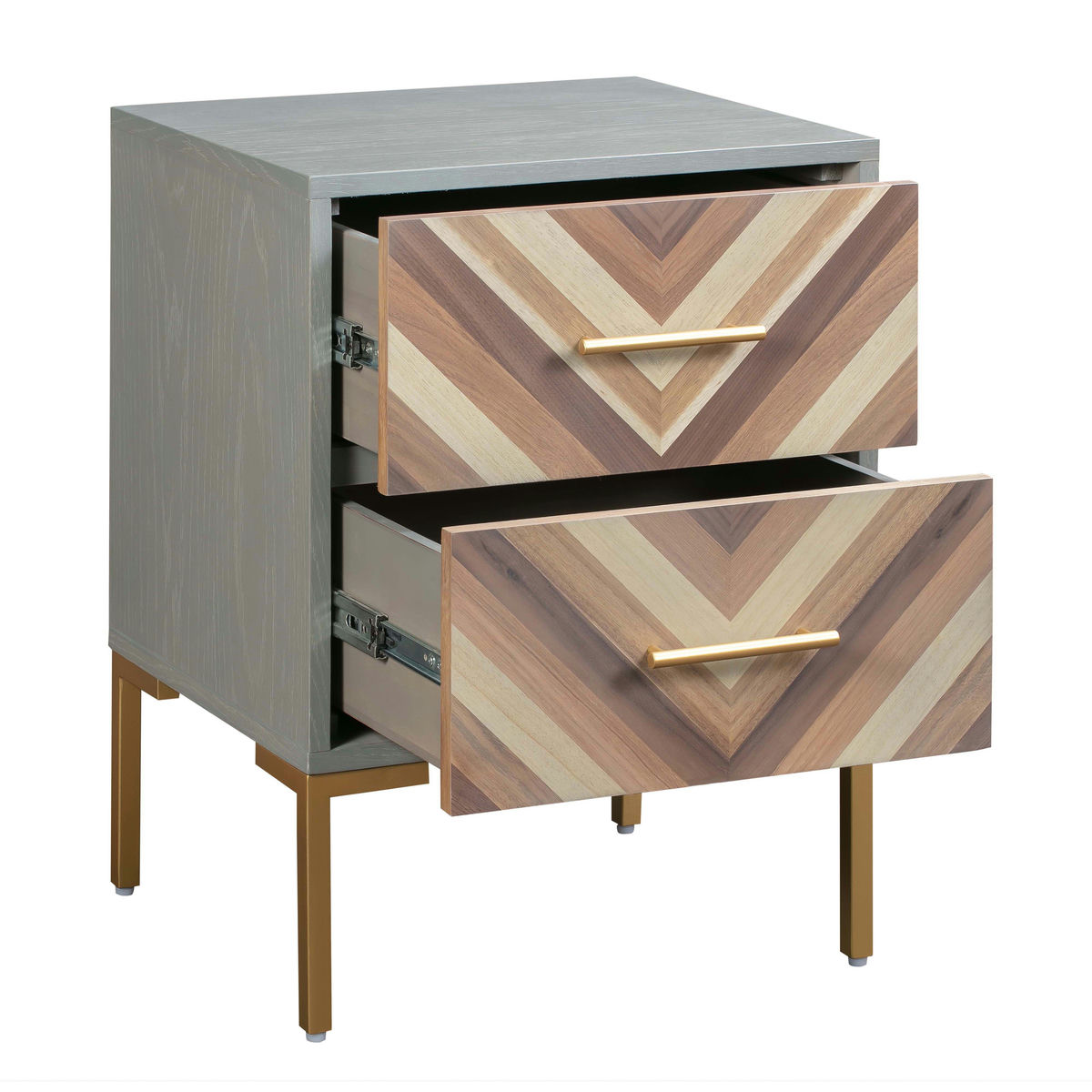 TOV Furniture Quinn Grey Side Table