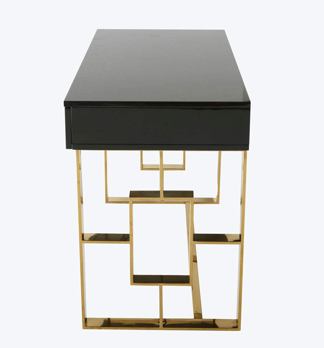TOV Furniture Audrey Grey Lacquer Desk