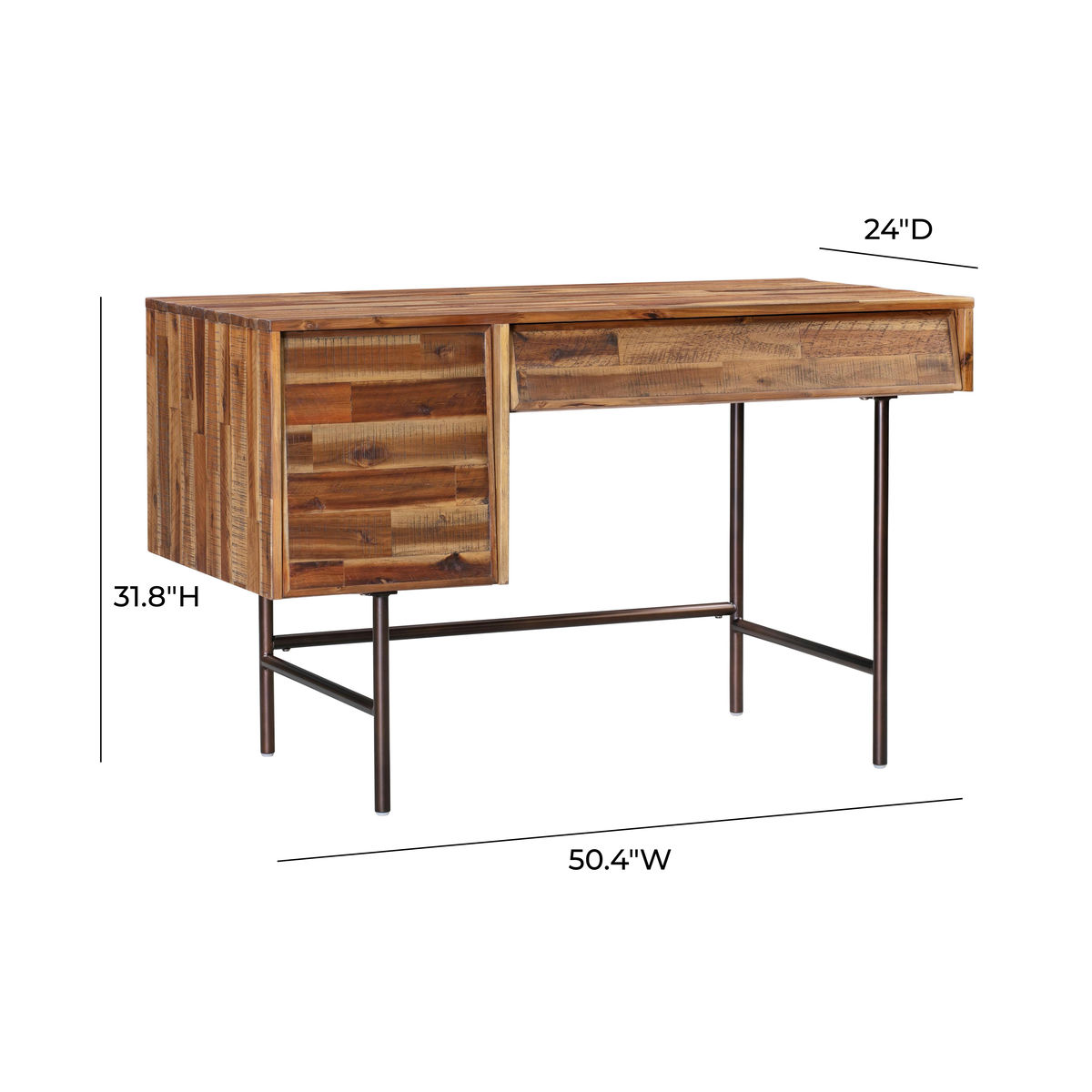 TOV Furniture Bushwick Wooden Executive Desk