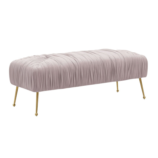 TOV Furniture Jessica Mauve Velvet Bench
