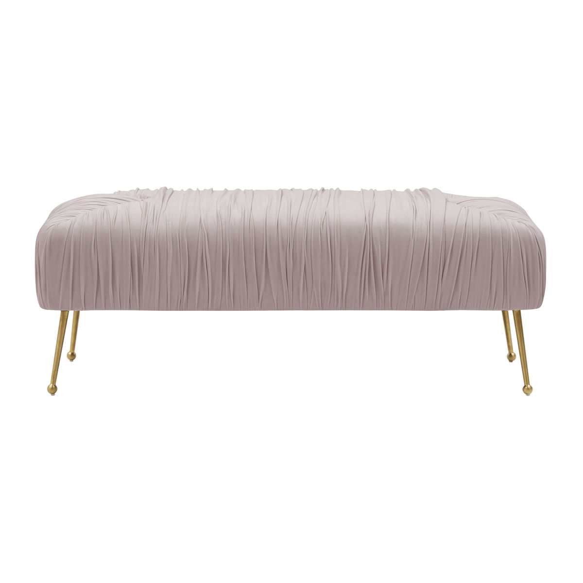 TOV Furniture Jessica Mauve Velvet Bench