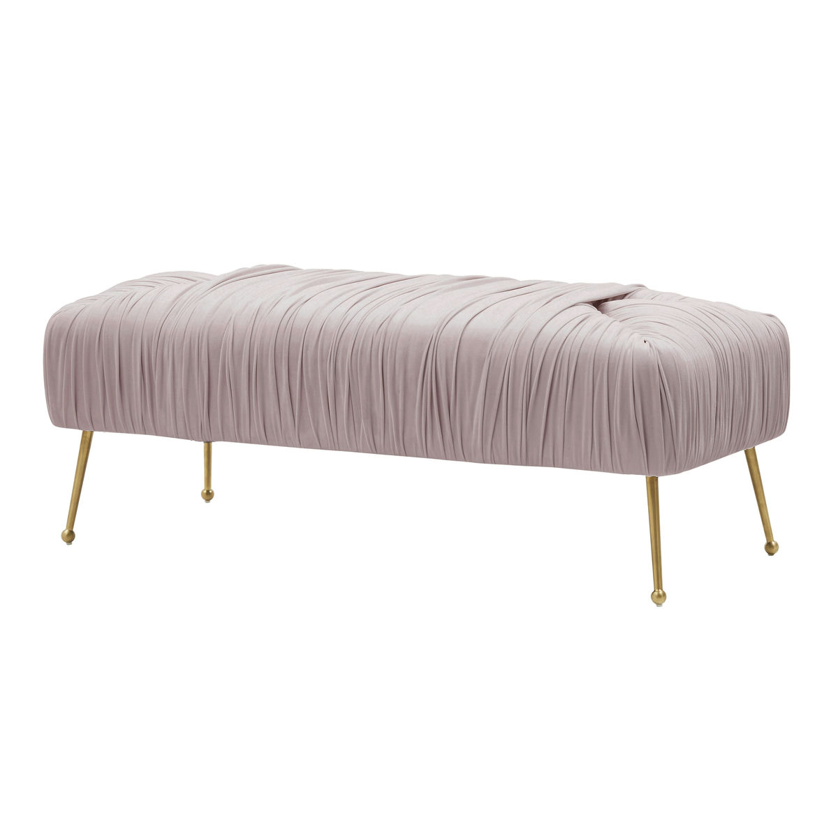 TOV Furniture Jessica Mauve Velvet Bench