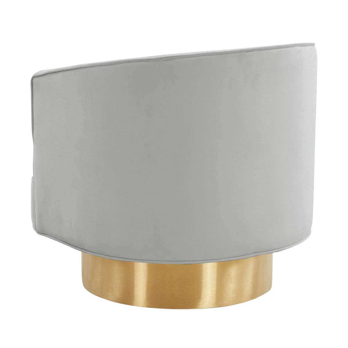 TOV Furniture Stella Grey Velvet Swivel Chair