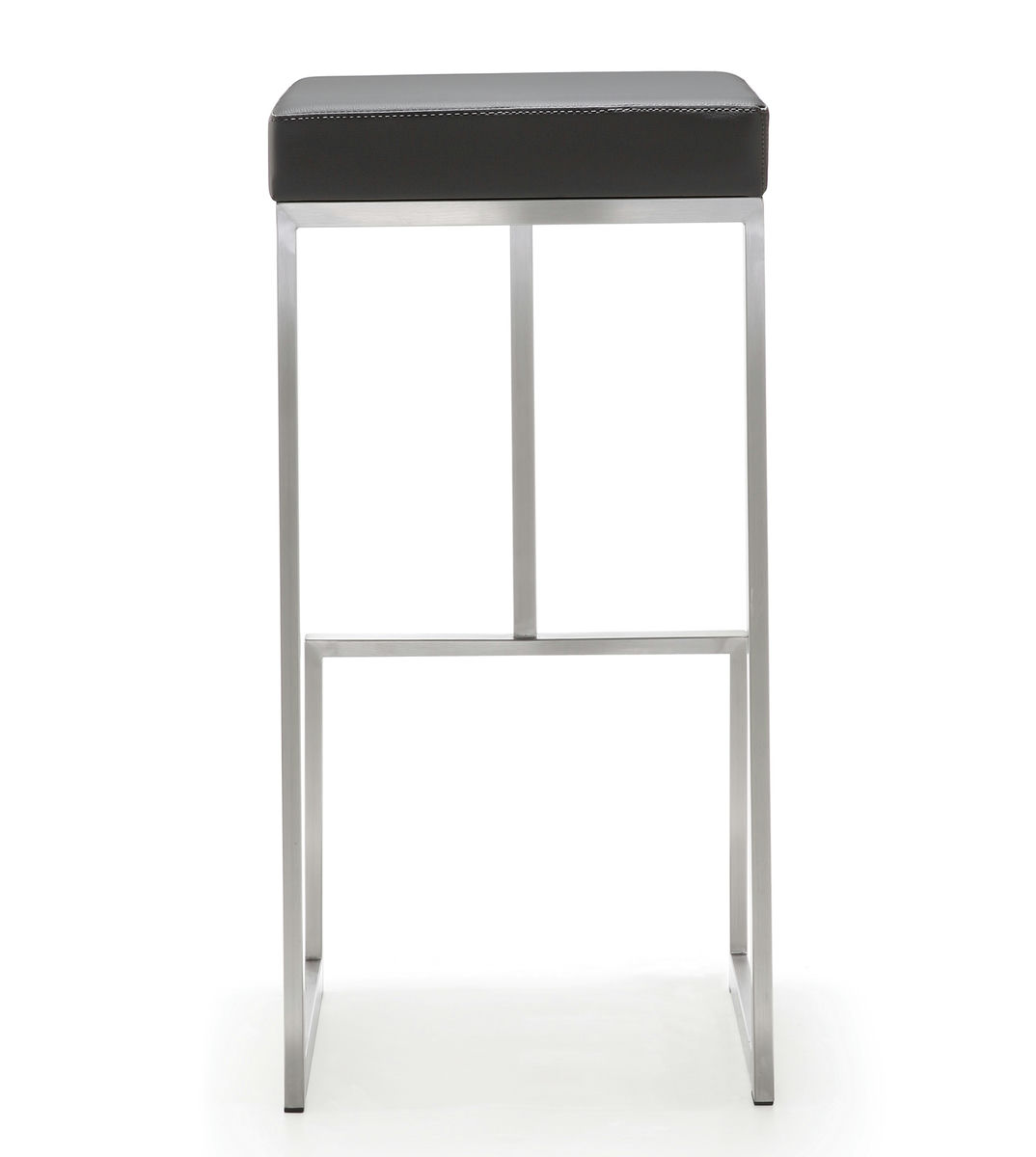 TOV Furniture Ferrara Grey Stainless Steel Barstool - Set of 2