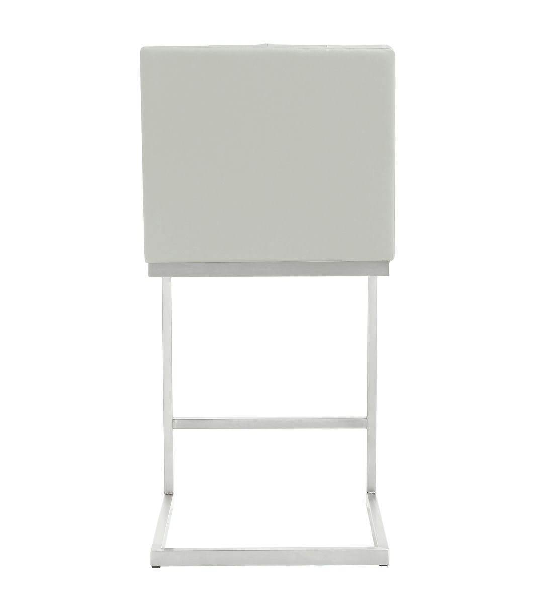 TOV Furniture Helsinki Light Grey Steel Counter Stool - Set of 2