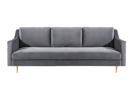 TOV Furniture Milan Grey Velvet Sofa