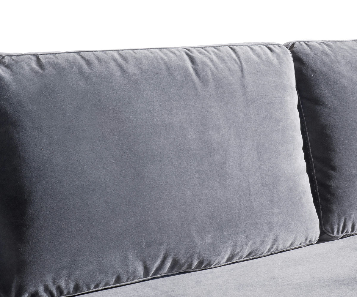 TOV Furniture Milan Grey Velvet Sofa