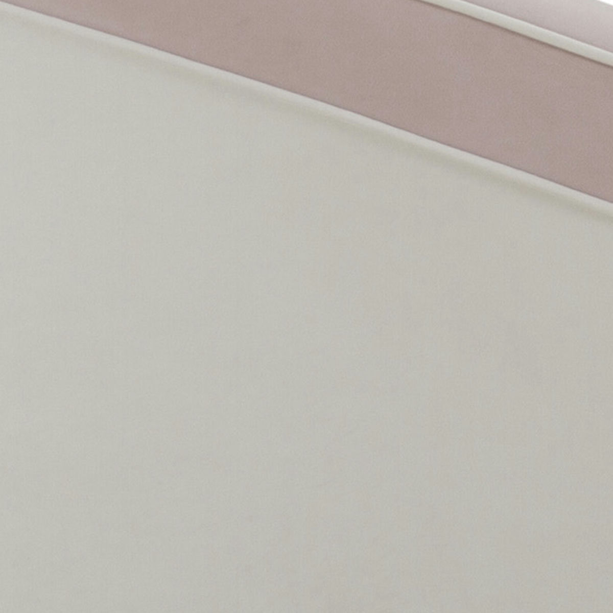 TOV Furniture Carla Blush and Cream Velvet Sofa