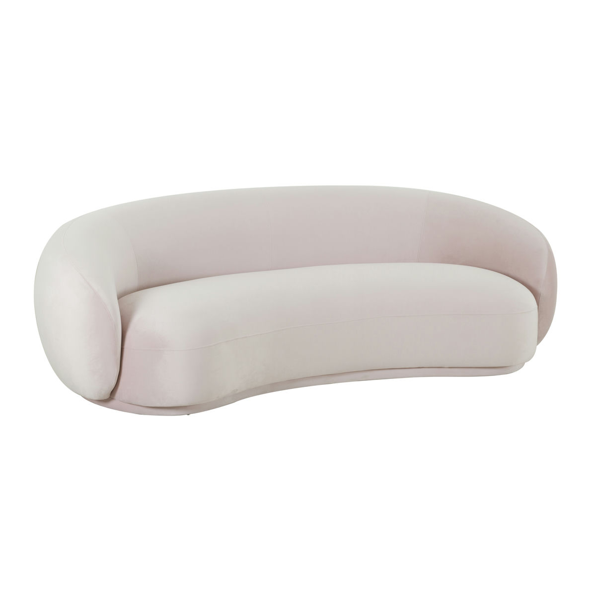 TOV Furniture Kendall Blush Velvet Sofa