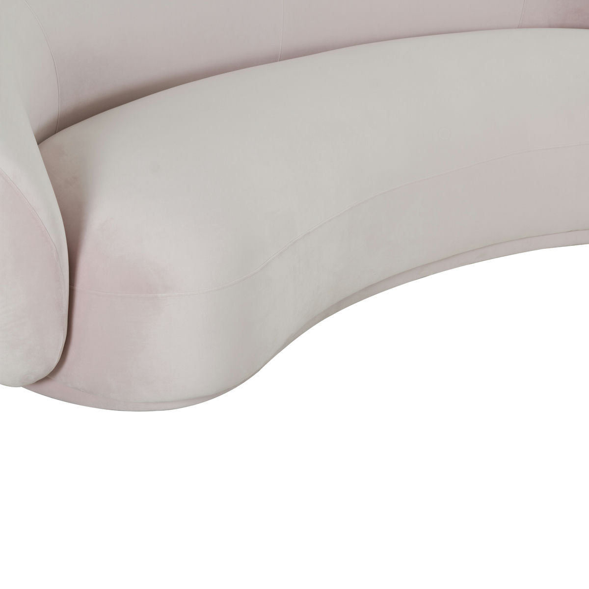 TOV Furniture Kendall Blush Velvet Sofa