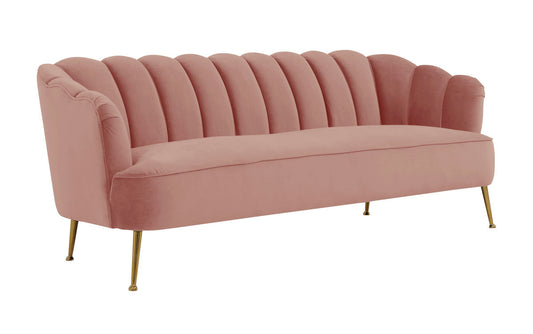 TOV Furniture Daisy Blush Velvet Sofa