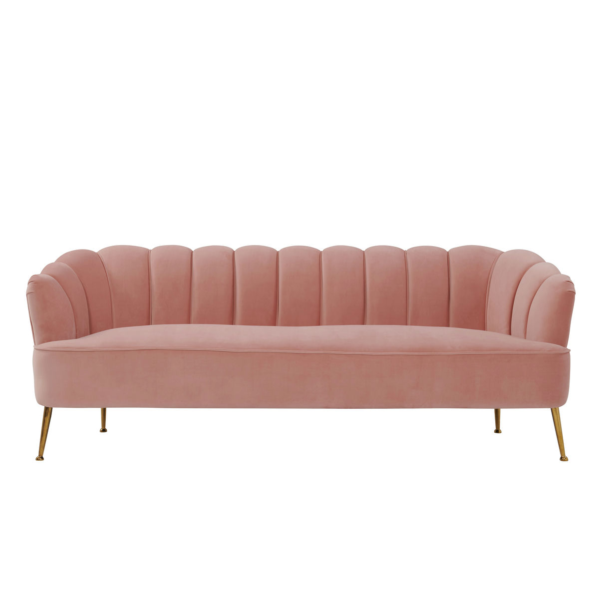 TOV Furniture Daisy Blush Velvet Sofa