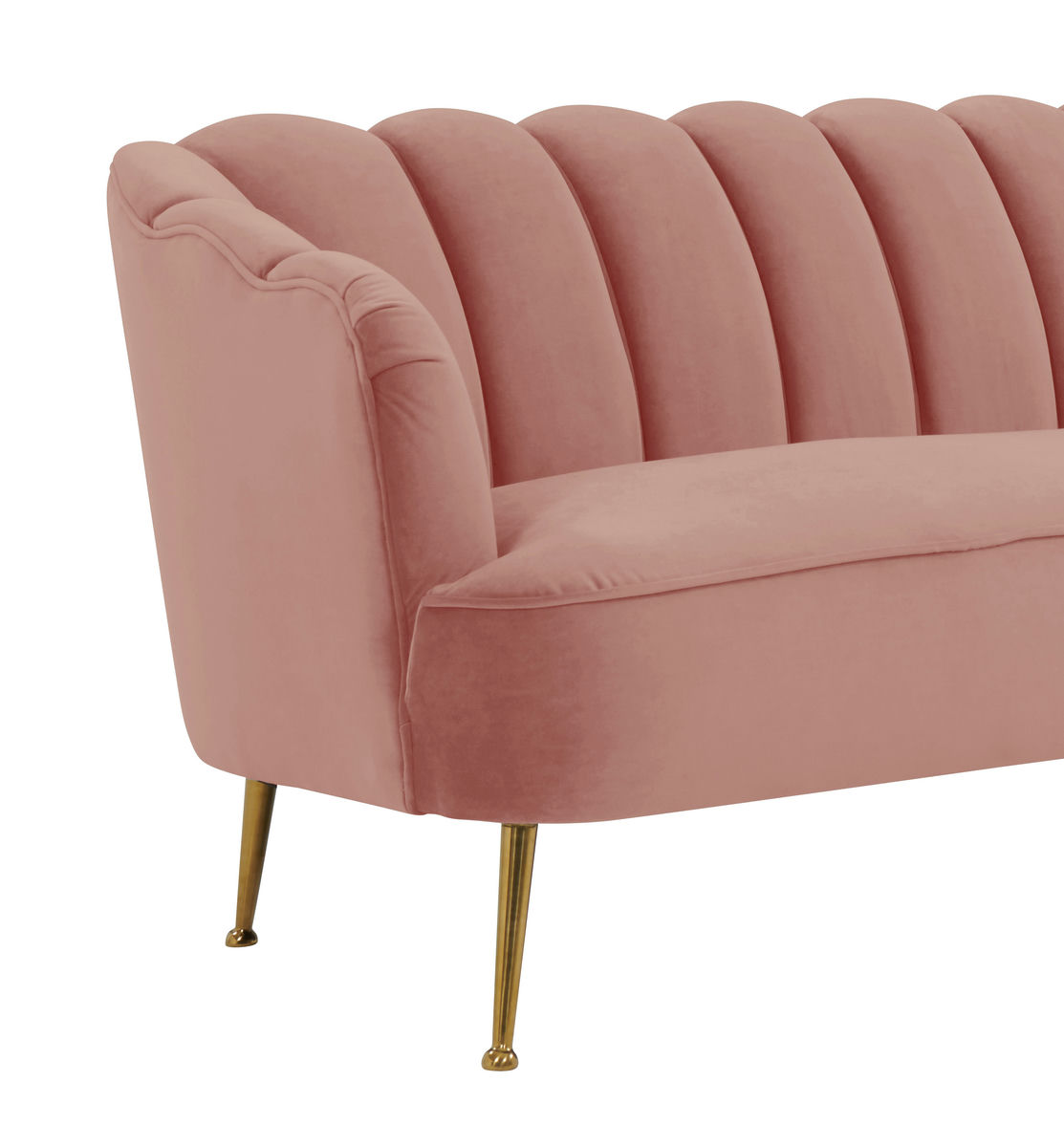 TOV Furniture Daisy Blush Velvet Sofa