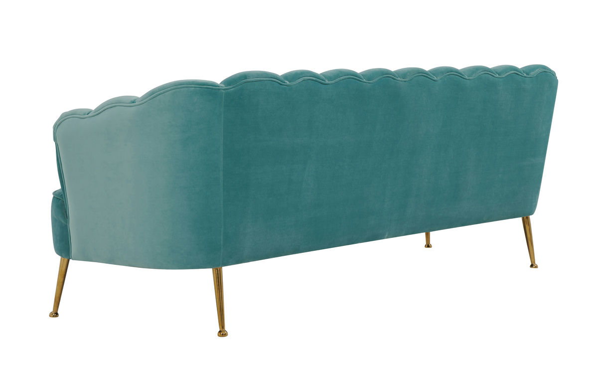 TOV Furniture Daisy Sea Blue Velvet Sofa
