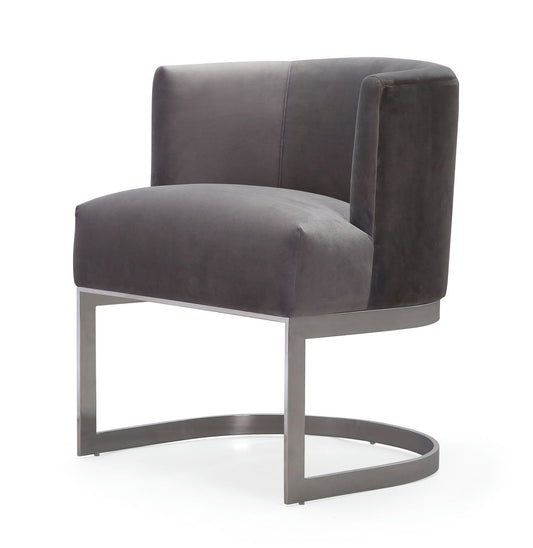 TOV Furniture Eva Grey Velvet Chair